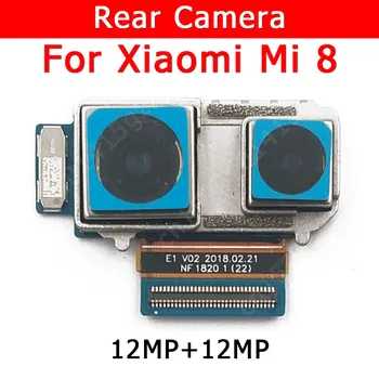 Galinio Vaizdo Kamera Už Xiaomi Mi 8 Mi8 Atgal Pagrindinė Didelis Fotoaparato Modulio Flex Kabelis Pakeitimo Atsarginės Dalys