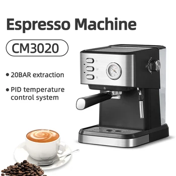 20Bar Kavos Mašinos, pusiau automatinės Išgalvotas Garą Pieno Putos Office Espreso kavos Aparatas italijos Espreso kavos Aparatas, Milteliai Spaudos Mašinos