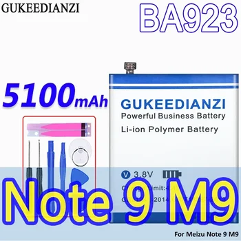 GUKEEDIANZI BA923 5100mAh Didelės Talpos Bateriją Meizu 9 Pastaba Note9 M9