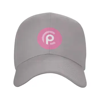 Pinkcoin Aukščiausios Kokybės Logotipas Džinsinio audinio dangtelis Beisbolo kepurė Megzta kepurė