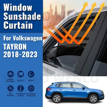 VW TAYRON 2018-2023 Magnetinės Saulės Pavėsyje Automobilio Saulės Skydelis Priekyje, Lango Užuolaidos Vasaros Langą skėtį nuo saulės Auto Accesorries