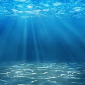 Pagal Vandenyno Vandens Akvariumo Dekoracija Gimtadienio Fotografijos Backdrops Užsakymą, Vaikams, Vasaros, Mėlyna Photoshoot Fonas