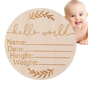 Išgraviruoti Gimimo Statistika Pasirašyti Naujagimių Skelbimas Welcome Baby Card 