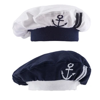 Kūdikių Sailor Skrybėlę, Kūdikių Berniukų, Mergaičių Žiemos Skrybėlės Bamblys Karinio Jūrų Laivyno Stiliaus Kepurė Vaikiška Cosplay Helovinas Mielas Priedai