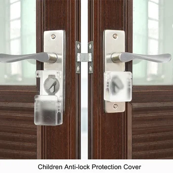 Vaikai Anti-lock Apsaugos Dangtelis Apsaugos Užraktas Durų Rankena Saugos Užraktas Kūdikių Anti-atidaryti Apsauga Spynos Kūdikių Saugos