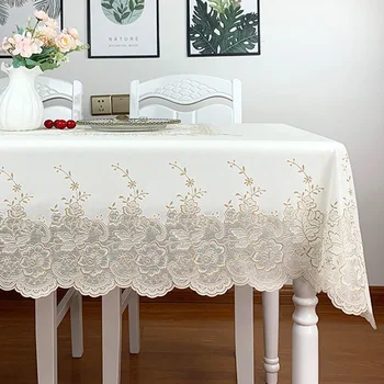 staltiesė atspari Vandeniui stačiakampio stalo metmenys neteisėtai nėrinių stalo staltiesė anti -slip mat ant stalo lentelė
