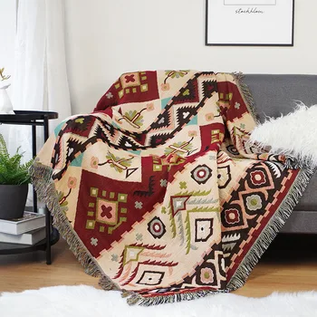 Naują Šiaurės mesti antklodę dvipusis geometrijos etninės laisvalaikio antklodė Namų dekoro sofa cover rankšluostį boho Kelionės kilimų Iškylą kilimėlis
