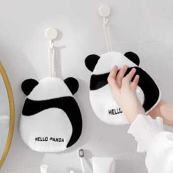 Mielas Panda Rankšluosčiai Minkštos Odos draugiškas Mikropluošto Vaikai Nosinės Namų Valymo Dishcloth Siuvinėjimo Terry Rankšluostį