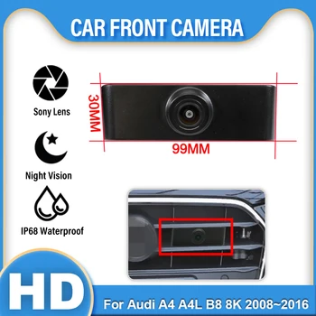 HAINAUT HD CCD Automobilio Vaizdas iš Priekio Stovėjimo Naktinio Matymo Teigiamas Vandeniui Logotipas Fotoaparatą, Audi A4, A4L, B8 8K 2008~2013 m. 2014 m. 2015 m. 2016 m.