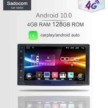 4G LTE modulį, Android 11.0 8 core 4G RAM 64GB ROM Paramos 4G LTE SIM Tinklo Automobilių GPS 2 din Universaliųjų automobilių Radijo dvd grotuvas