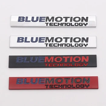 3d Metalo Bluemotion Logotipas Automobilio Priekinės Grotelės Emblema Kamieno Ženklelis VW Golf 7 6 Polo 9n3 Passat B8 CC Bluemotion Lipdukas Priedai