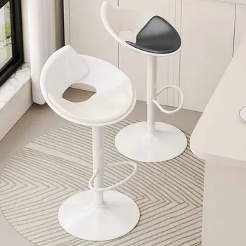 Miegamasis Dizaino Baro Kėdės Modernios Led Swivel Baltos Spalvos Baro Kėdė Didelio Aukščio Taburetes Para Barra De Cocina Restoranas Baldai
