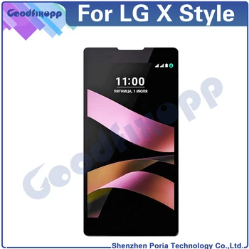 Dėl LG X Stiliaus K200 LCD Ekranas Jutiklis Jutiklinis Ekranas skaitmeninis keitiklis Asamblėjos Pakeitimo