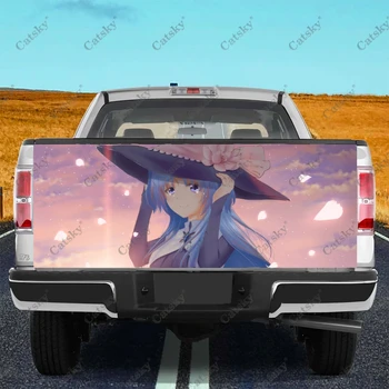 Anime Sukasuka Anime Mergina Sunkvežimių Lipdukai Sunkvežimių Bagažinės dangčio Lipdukas Lipdukas Wrap , Buferio Lipdukai Grafika Automobilių, Sunkvežimių VISUREIGIS