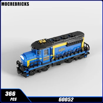 SS-164690 Miesto Geležinkelio Traukinio 60052 - Su Šviesos Kūrimo Bloką Surinkti Modelį Plytų Žaislas Vaikams Kalėdų Dovanos