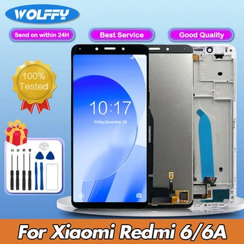5.45 Originalus LCD Xiaomi Redmi 6 6A Ekranas M1804C3CG M1804C3CH M1804C3CI Jutiklinis Ekranas Asamblėjos Pakeisti 100% Testuotas