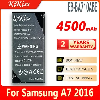4500mAh kikiss Battery EB-BA710ABE EB-BA710ABA Samsung GALAXY A7 2016 A7100 A7109 A710 A710F Įkraunama Baterija