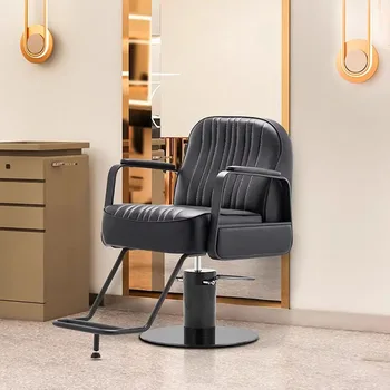 Šiuolaikinės Padažu Barber Kėdės Prabangus Grožio Kosmetikos Recliner Barber Kėdės Makiažas Įranga Silla Barberia Namų Dekoro