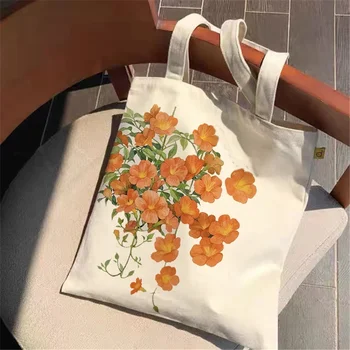 Daugkartinio naudojimo pirkinių krepšys mados lady canvas tote maišą spausdinti maišelį animacinių filmų Bolsa De Compras pirkinių pečių maišą