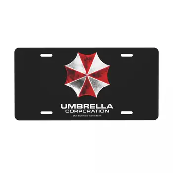 Umbrella Korporacijos Licenciją Plokštelės Viršelio Tuštybės Žymeklį Asmeninį Vaizdo Žaidimas Dekoratyvinis Automobilių Priekiniai Licenciją Plokštelės 12x6 Colių