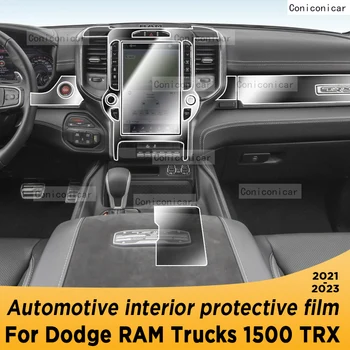 DODGE RAM 1500 Sunkvežimių TRX 2021-2023 pavarų Dėžė Skydelį, Navigacijos Automobilių Interjero TPU Apsaugine Plėvele Padengti Anti-Scratch
