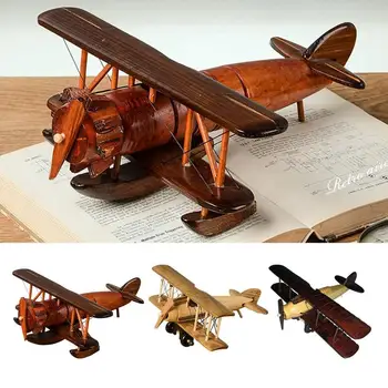 Lėktuvo Modelius, Medinės Orlaivių Rankdarbių Modelis Nešiojamų Rankdarbių Darbalaukio Apdailos Mediena Darbalaukio Lėktuvo Modelis Vaikams