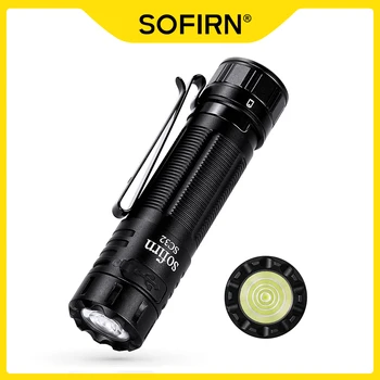 Sofirn SC32 LED Žibintuvėlis Max 2000lm USB C Įkrovimo Mini Taktinis Žibintuvėlis Kišenėje EDC Lemputė šviesos srautą galima reguliuoti Žibintų su Uodega Jungiklis