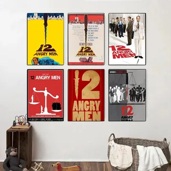 12 Angry Men Filmo Plakatas, Plakatai Kraftpopieris Derliaus Plakatas Sienos Meno Tapybos Studijos Estetinė Meno mažo Dydžio, sienų lipdukai