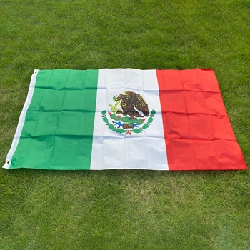 aerlxemrbrae 90X150cm Meksikos Nacionalinės vėliavos poliesteris Kabinti Spausdinti Mx, Mex Meksikos Nacionalinės reklama