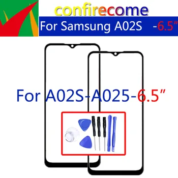 Išorinis Ekranas Samsung Galaxy A02S A025 Jutiklinio ekrano LCD Priekinio Stiklo Lęšio Pakeitimo