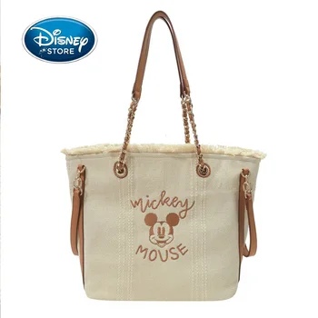 Disney Mickey Mouse Nešti Maišą Moterų Didelės Talpos Daugiafunkcinis Rankinėje Peties Saugojimo Krepšys Mergina Kutas Drobės Kuprinė