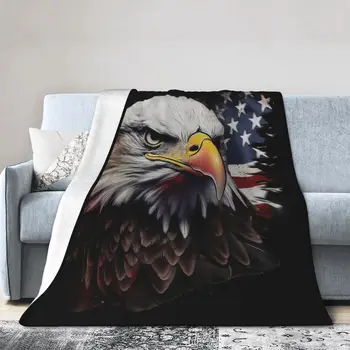 Amerikoje Amžinai American Eagle Lova Apima Prabangus Pledas Flanelė, Antklodė, Oro kondicionavimo sistema antklodė