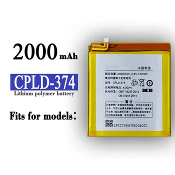 CPLD-374 Aukštos Kokybės Pakaitinis Akumuliatorius coolpad Išgalvotas Pro e571 Built-in) Mobiliojo Telefono CPLD374 Ličio Naujas Bateria