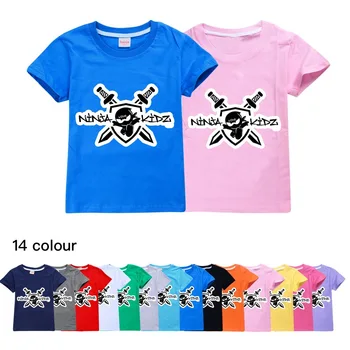 2023 Ninja Berniukų marškinėliai Vasarą Vaikams Drabužių NINJA KIDZ T Marškinėliai Vaikams Medvilnės Viršuje Tees Už Hiphop Kostiumas Paauglių Mergaičių, T-shirt