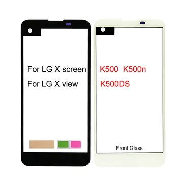 Priekinio Skydelio Stiklo LG X Ekrano K500 Jutiklinio Ekrano Skydelis LG X Peržiūrėti K500DS Išorinio Stiklo danga (Ne LCD Ekranas)