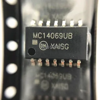 10vnt/Daug MC14069UBFELG SOIC-14 MC14069UB Keitiklis 6-Elementu CMOS 14-Pin darbinė Temperatūra:-55C- + 125 C