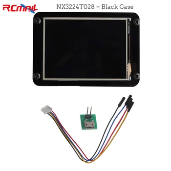 Nextion 2.8 colių USART HMI LCD Jutiklinis Ekranas Modulis NX3224T028 bazinė Versija + Juoda Atveju Arduino Aviečių Pi