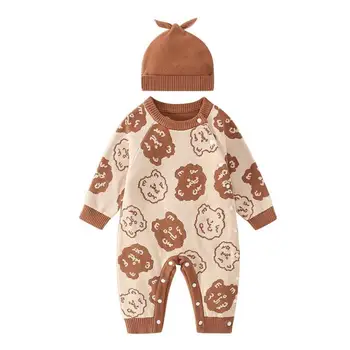 Mielas super mielas kūdikis rudenį ir žiemą šiltas laipiojimo drabužiai