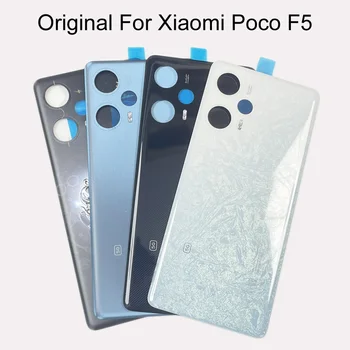 Originalą Xiaomi Poco F5 5G Galinį Dangtelį Baterijos dangtelis Galinis Korpusas Atveju Pakeitimas klijuojamas Lipdukas 23049PCD8G 23049PCD8I