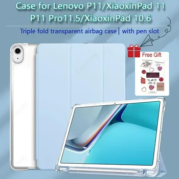 Su Pieštukas Turėtojas Atveju Lenovo P11 Xiaoxin Trinkelėmis J606 Pro11.5 J706 Padengti M10 Plus(3rd Gen) Xiaoxin Trinkelėmis 10.6 Smart Case