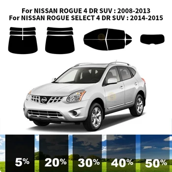 Pjaustytuose nanoceramics automobilių UV Lango Atspalvis, Rinkinys, Automobilių Langų Plėvelės NISSAN ROGUE, 4 DR VISUREIGIS 2008-2013 m.