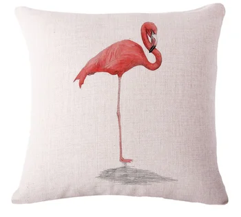Flamingo pagalvę padengti, kūrybos animaciją akvarele Flamingo mesti pagalvę padengti užvalkalas