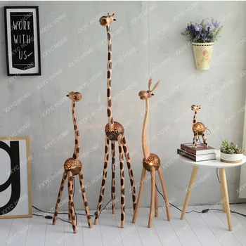 Kūrybos Stalo Lempa Mažas Naktį Lempos Žirafa Dovanų Kokoso Lukšto Anglis Lempos Miegamojo Lovos Rankdarbių Namai