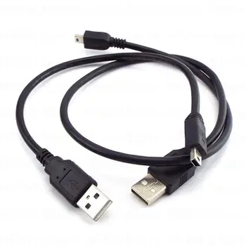 0,3 m 5m Male USB į Mini 5p USB Power Įkrovimo Įkroviklis Duomenų Kabelis T port Jungtis, skirta Išplėsti Automobilių DVR Skaitmeninis Fotoaparatas Vielos